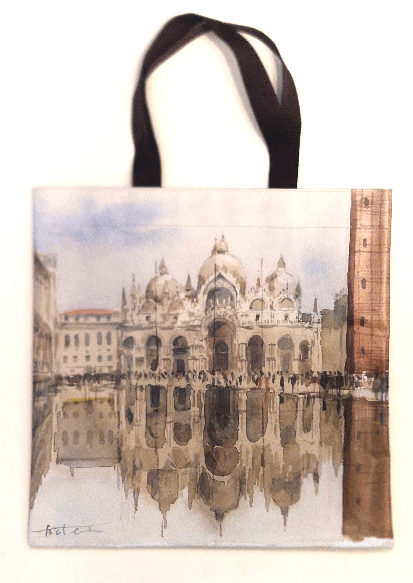 Shopper in pvc collezione "acquerelli"